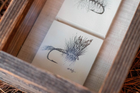 elk hair caddis & adams fly box 11/11 - original