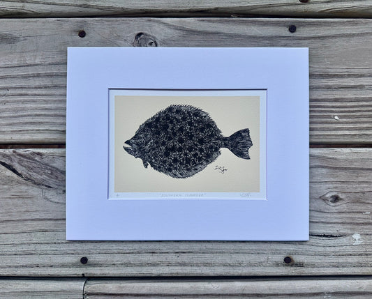 southern flounder print