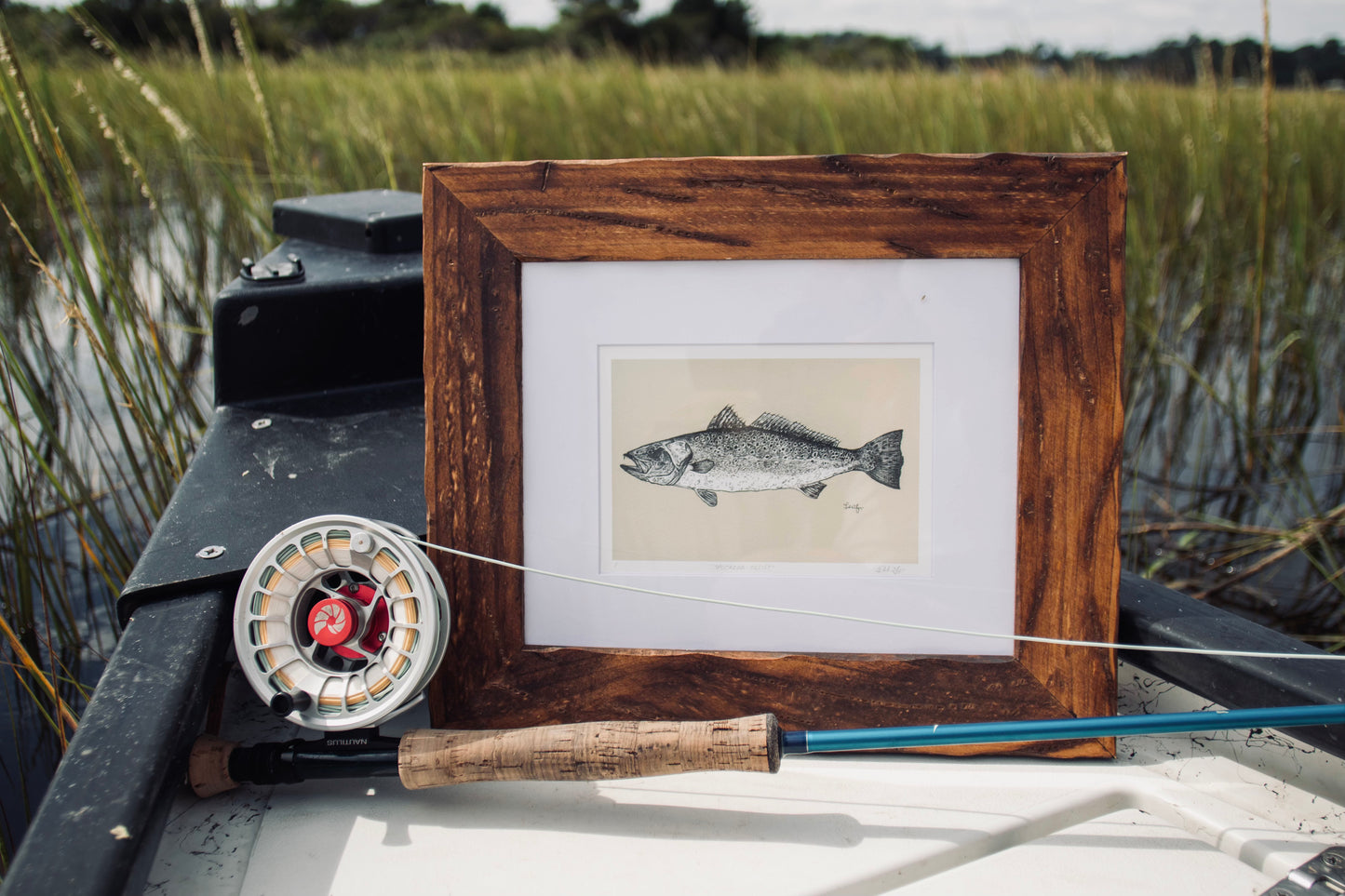 speckled trout print